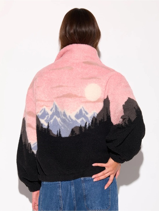 Spiritual Gangster Jackets & Blazers - NWT Spiritual Gangster Amari Jacket Dawn Mountain Moon Lanscape Dreamy